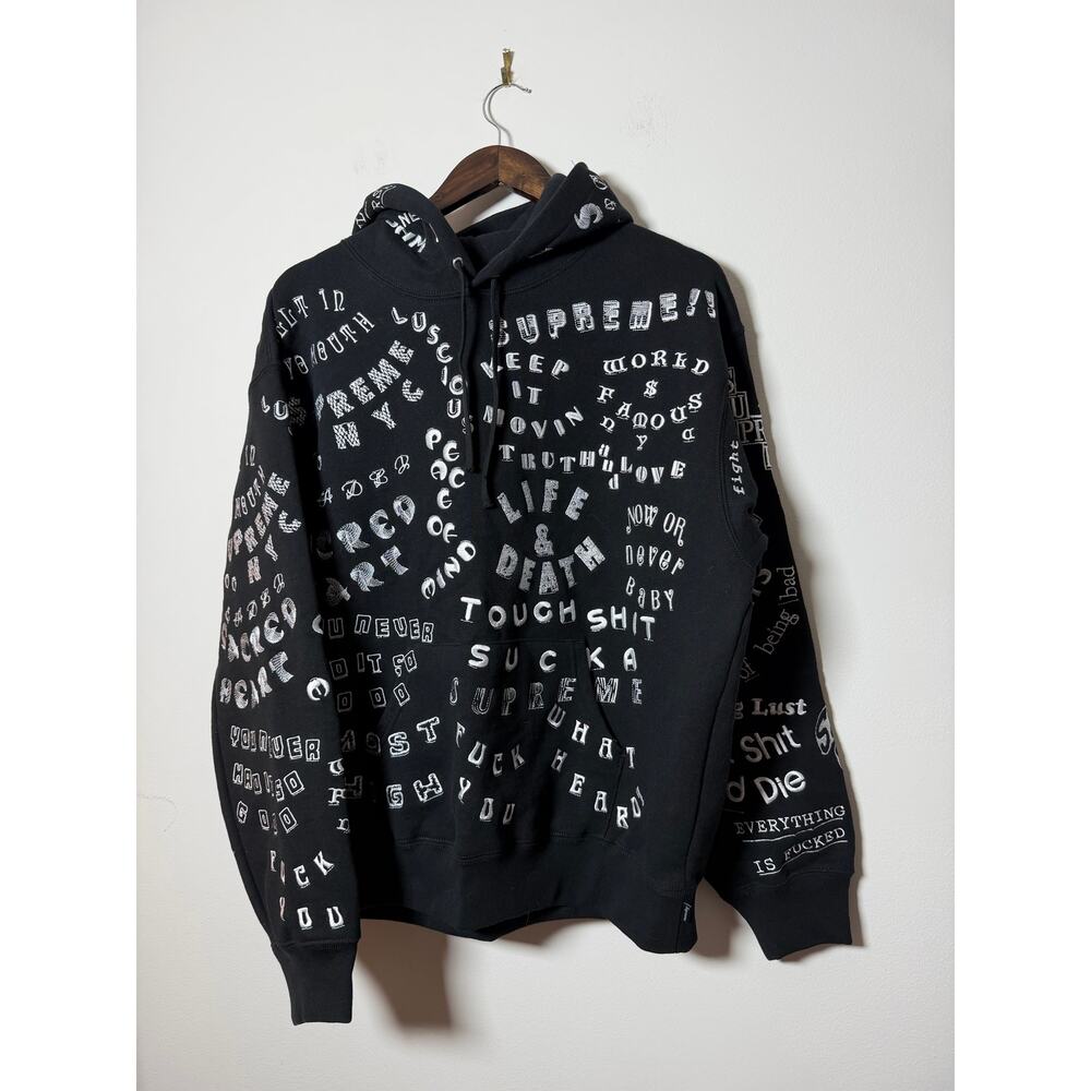 Supreme too deadly hooded sweatshirt